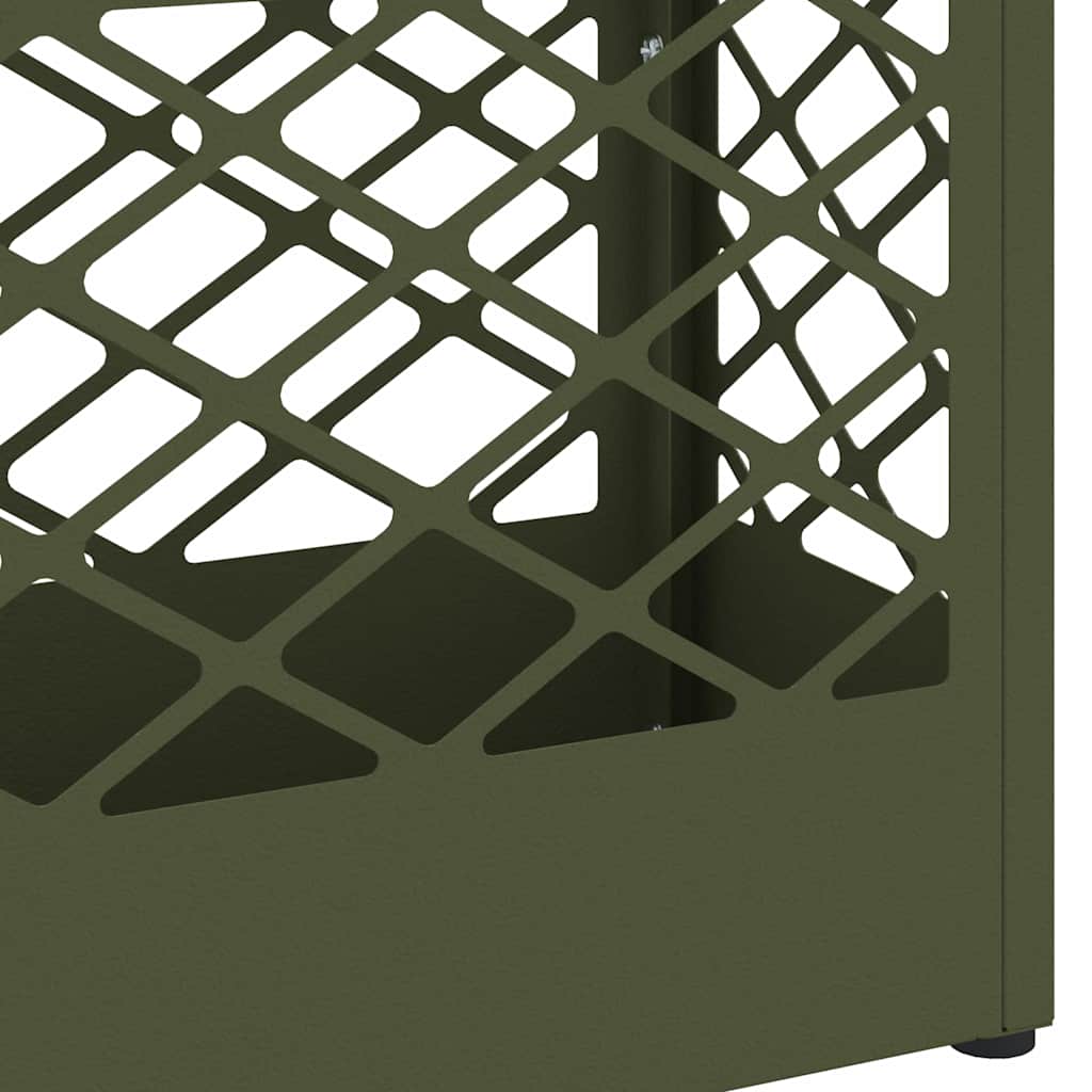 Suporte de Guarda-Sol Verde-oliva 28 x 12 x 41 cm Metal
