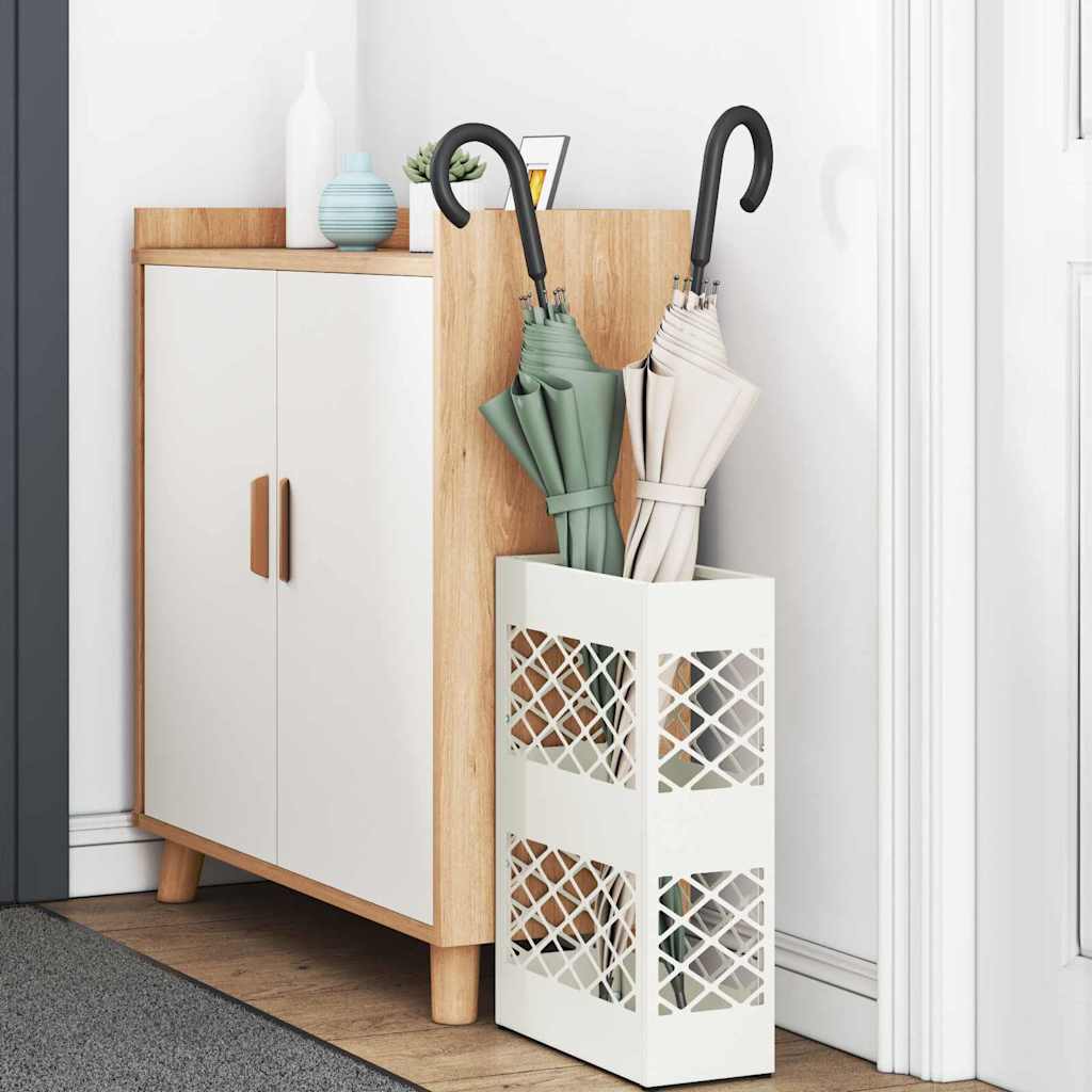 Suporte de Guarda-Sol Branco 28 x 12 x 41 cm Metal