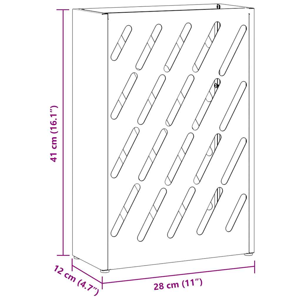 Suporte de Guarda-Sol Antracite 28 x 12 x 41 cm Metal