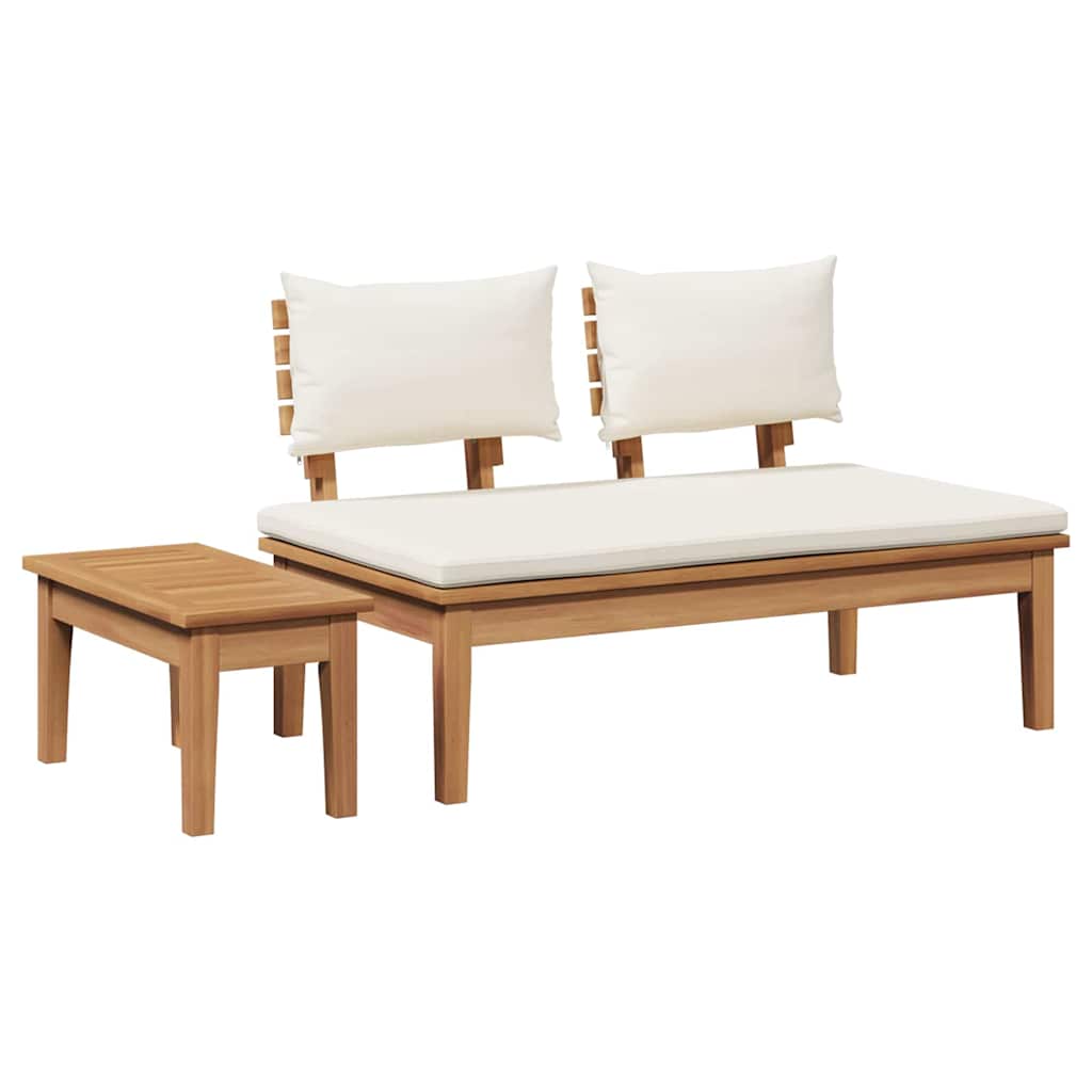 Banco de jardim 2 pcs Castanho Madeira de teca maciça