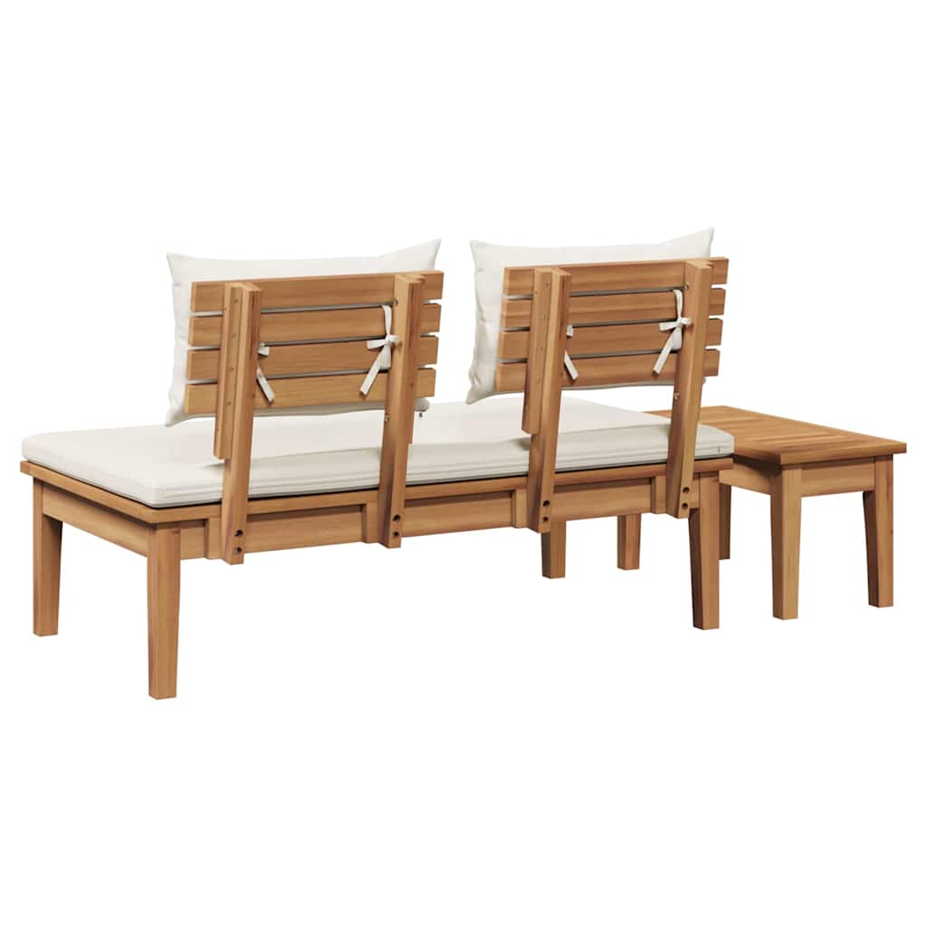 Banco de jardim 2 pcs Castanho Madeira de teca maciça