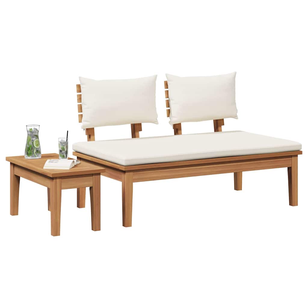 Banco de jardim 2 pcs Castanho Madeira de teca maciça