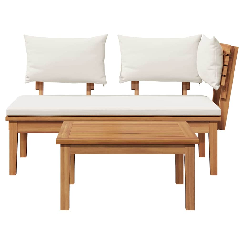 Banco de jardim 2 pcs Castanho Madeira de teca maciça