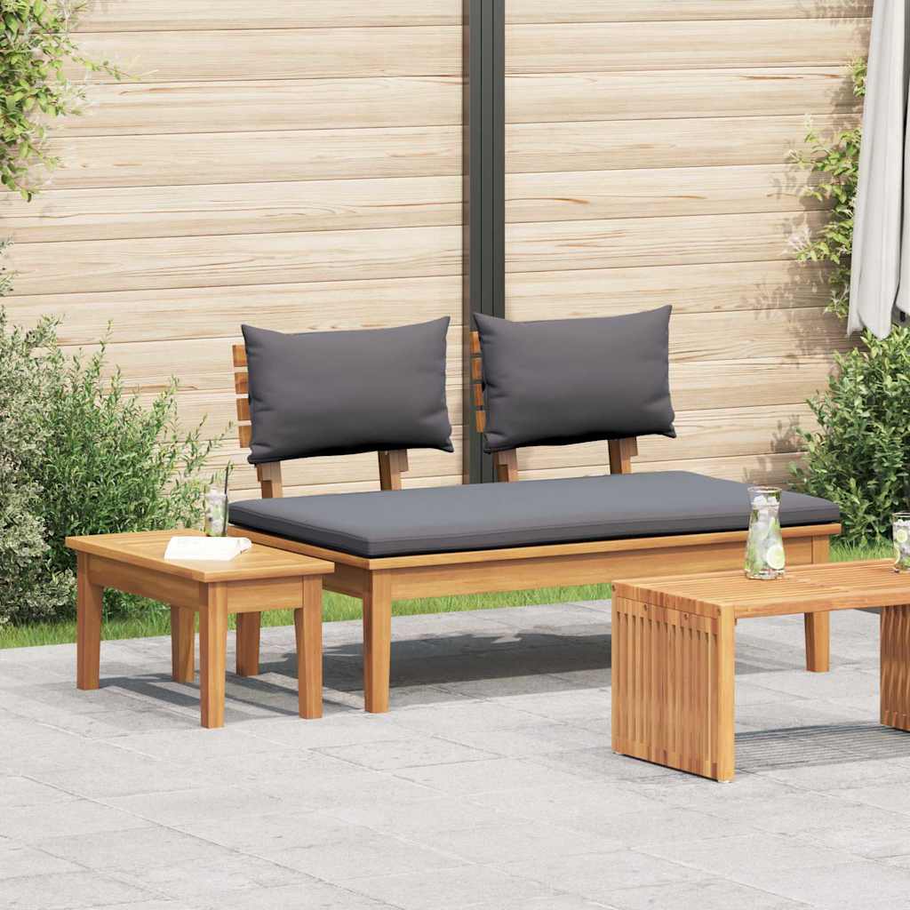 Banco de jardim 2 pcs Castanho Madeira de teca maciça