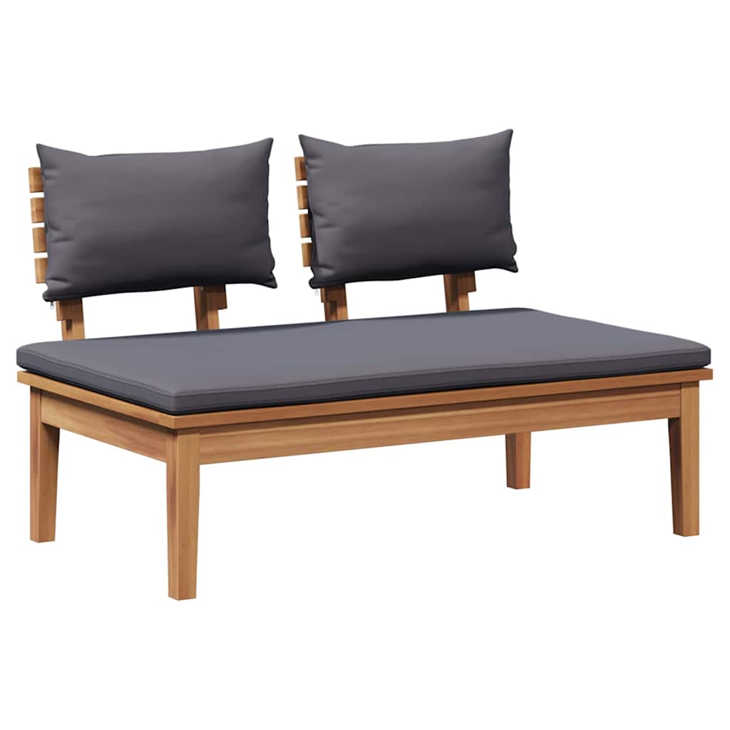 Banco de jardim 2 pcs Castanho Madeira de teca maciça