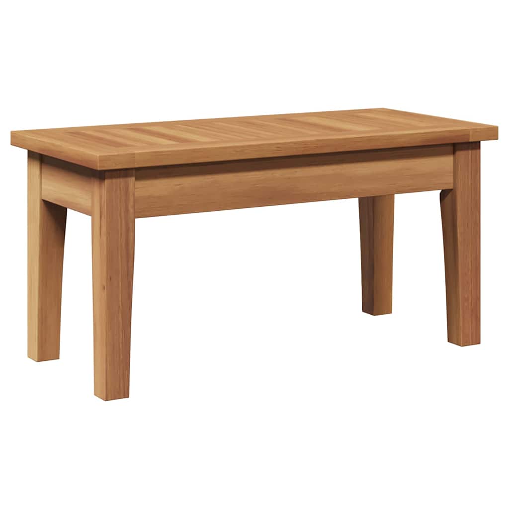 Banco de jardim 2 pcs Castanho Madeira de teca maciça