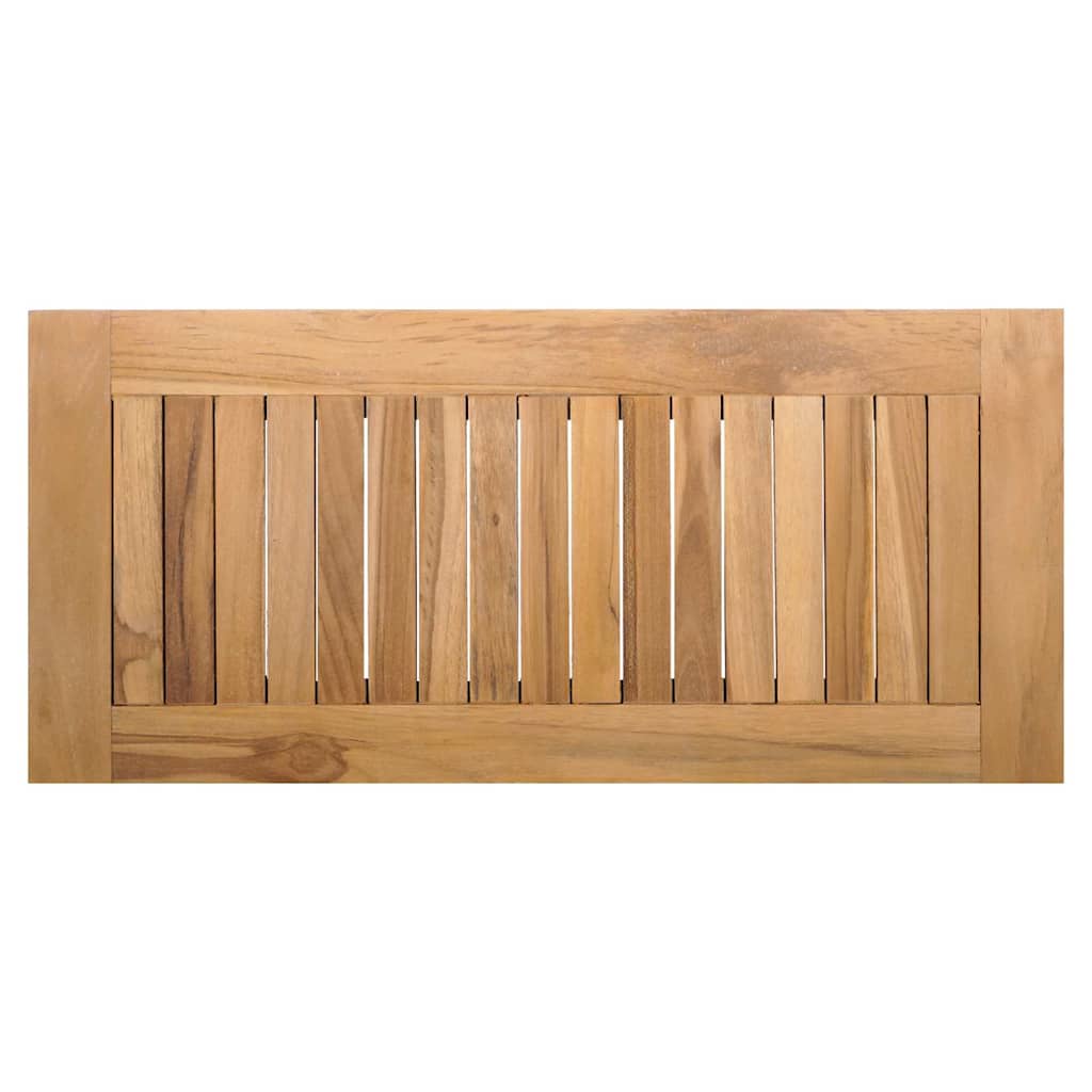 Banco de jardim 2 pcs Castanho Madeira de teca maciça