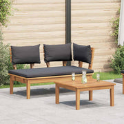 Banco de jardim 2 pcs Castanho Madeira de teca maciça