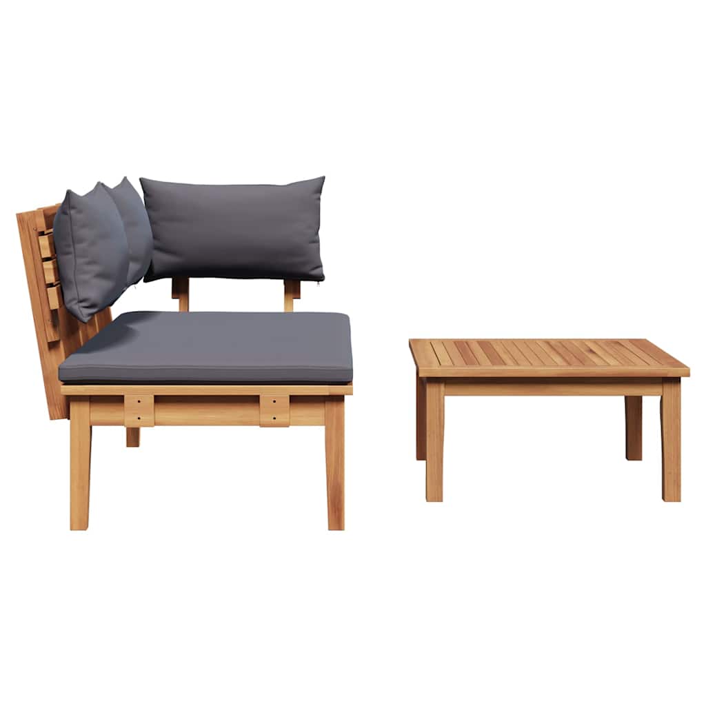Banco de jardim 2 pcs Castanho Madeira de teca maciça
