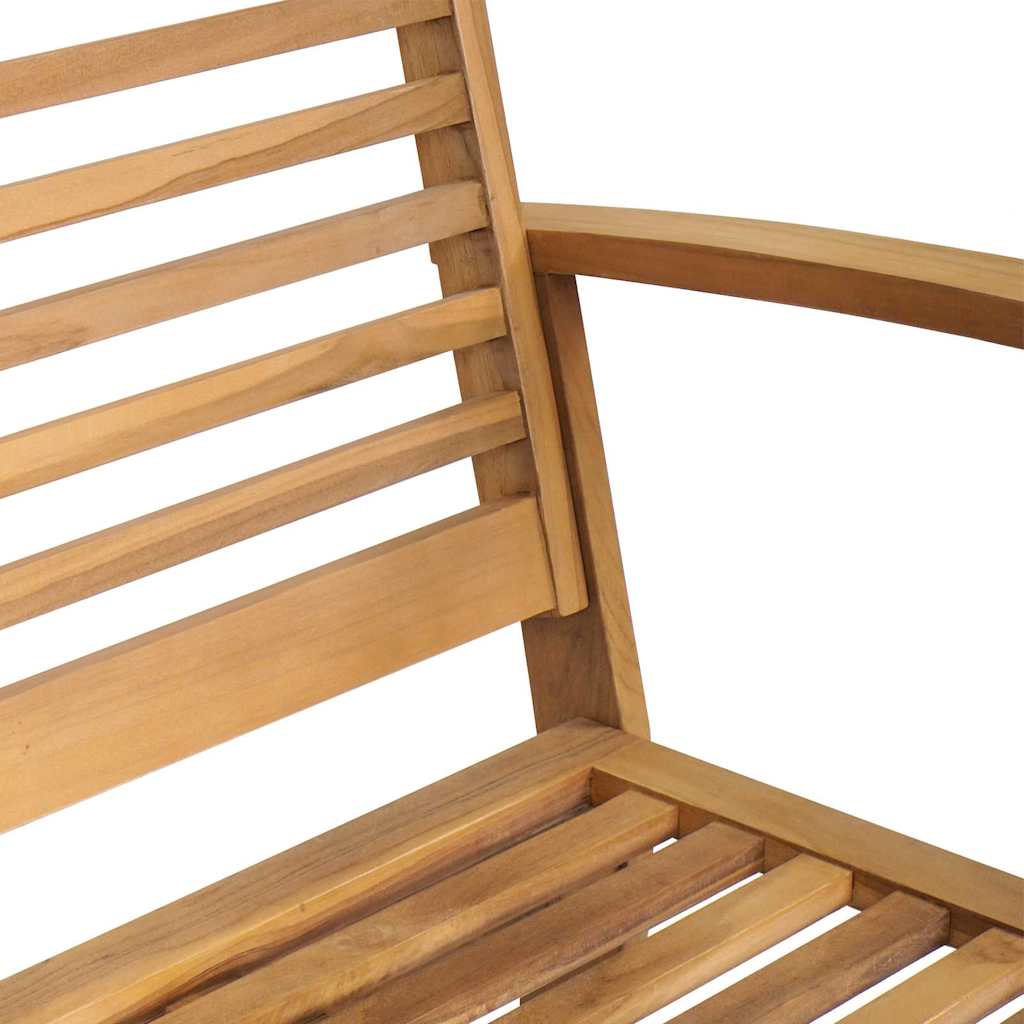 Conjunto de Sofá de Jardim Natural Madeira de teca maciça