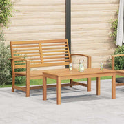 Conjunto de Sofá de Jardim Natural Madeira de teca maciça