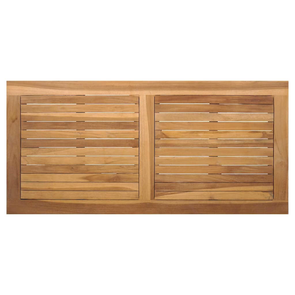 Conjunto de Sofá de Jardim Natural Madeira de teca maciça