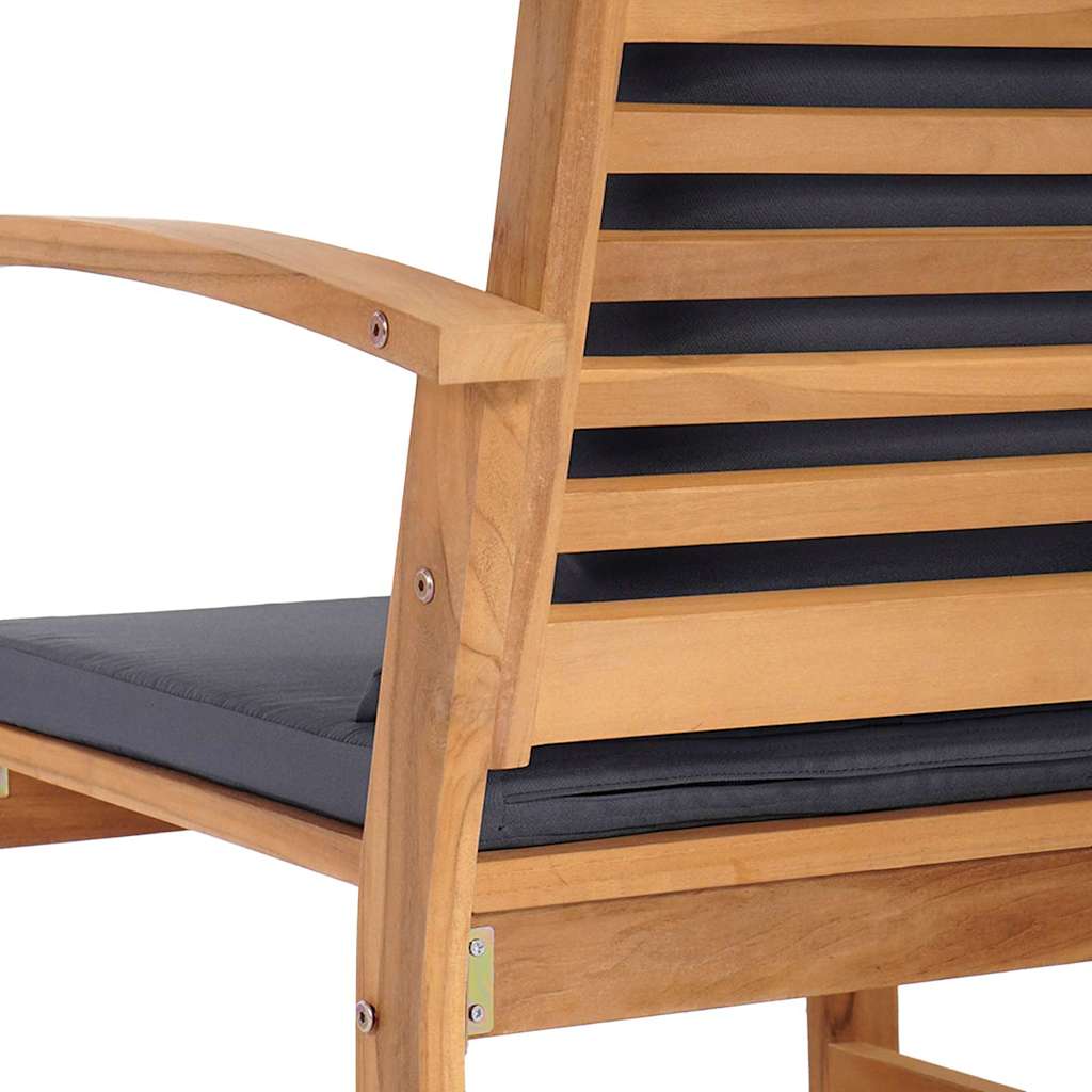 Conjunto de Sofá de Jardim Natural Madeira de teca maciça