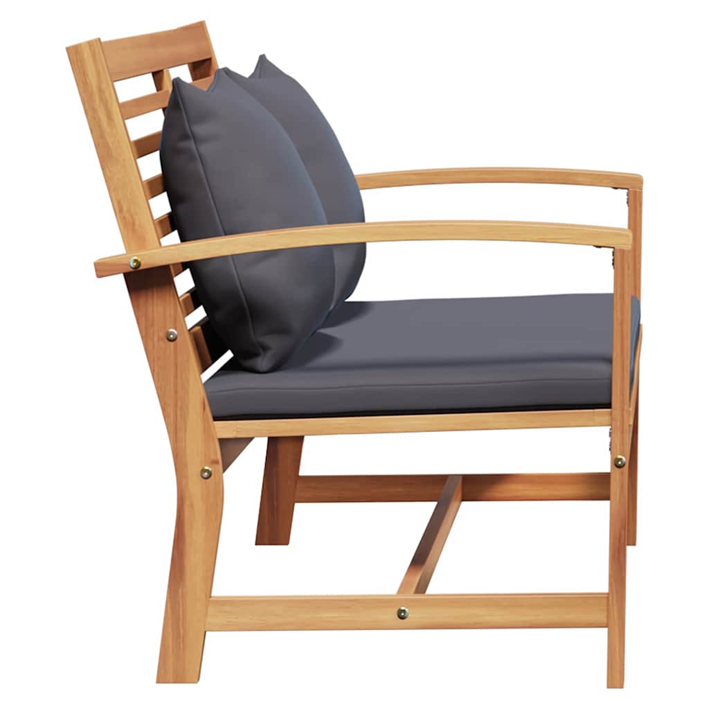 Conjunto de Sofá de Jardim Natural Madeira de teca maciça