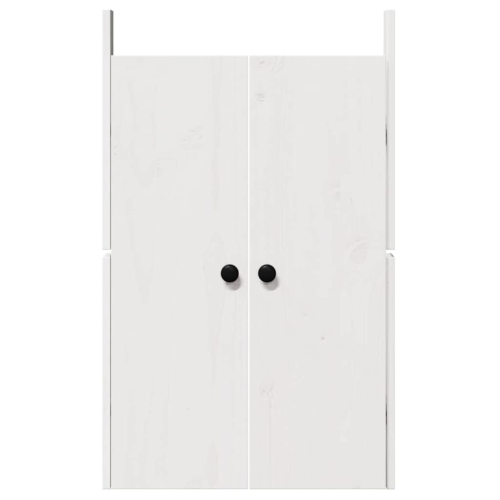 Porta de Cozinha Branco 50 x 9 x 82 cm Madeira de pinho maciça