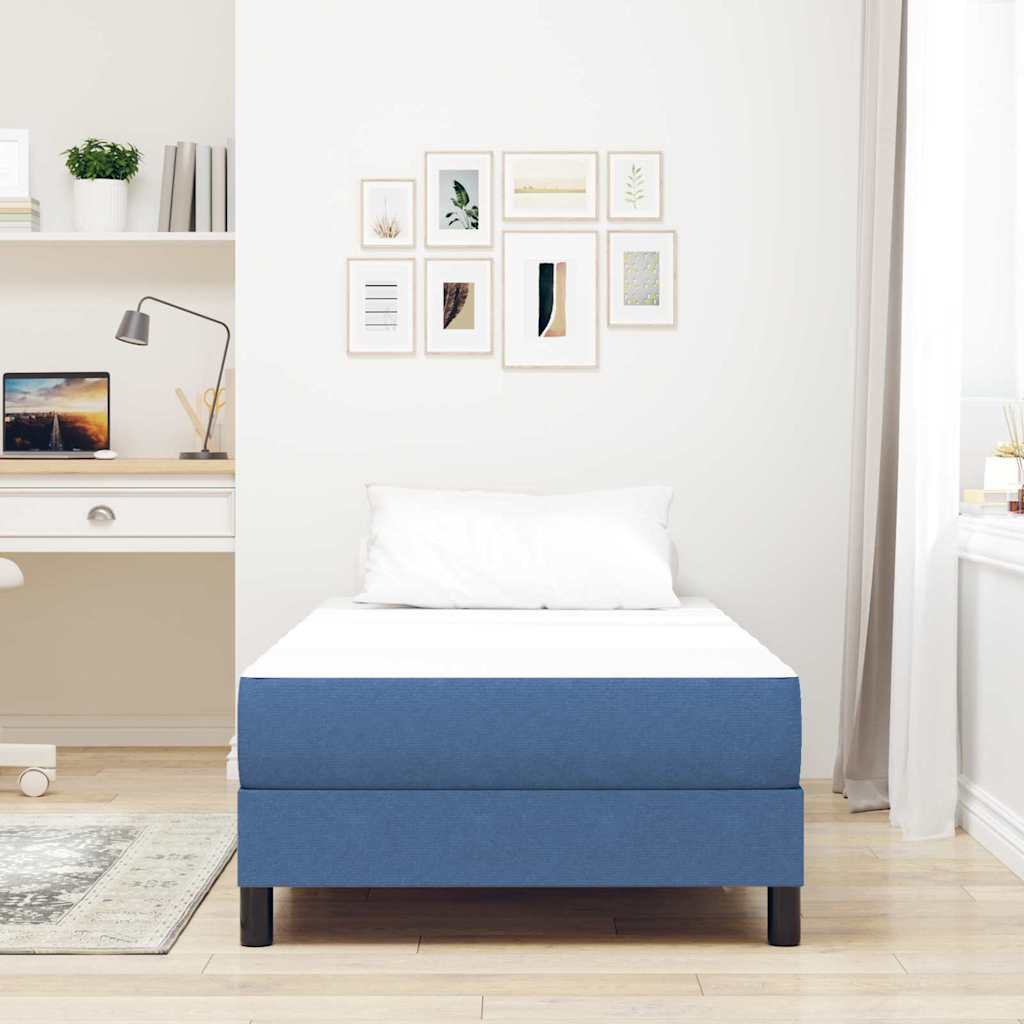 Colchão de Cama com colchão Azul 90 x 190 cm tecido