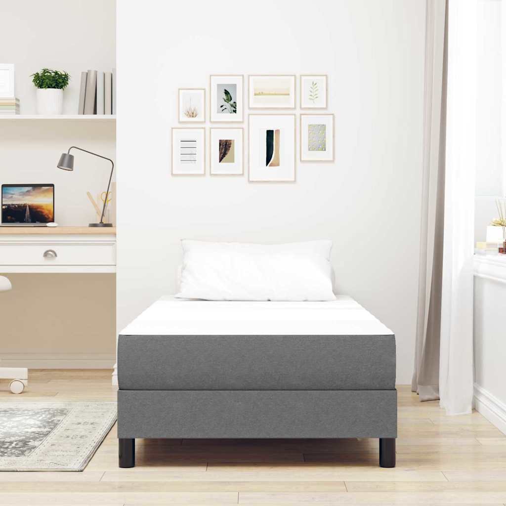 Colchão de Cama com colchão Cinzento-claro 90 x 200 cm tecido