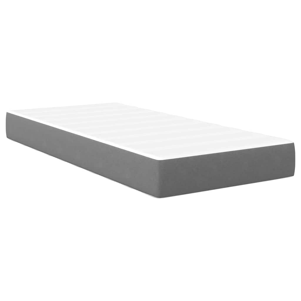 Colchão de Cama com colchão Cinzento-claro 90 x 200 cm tecido