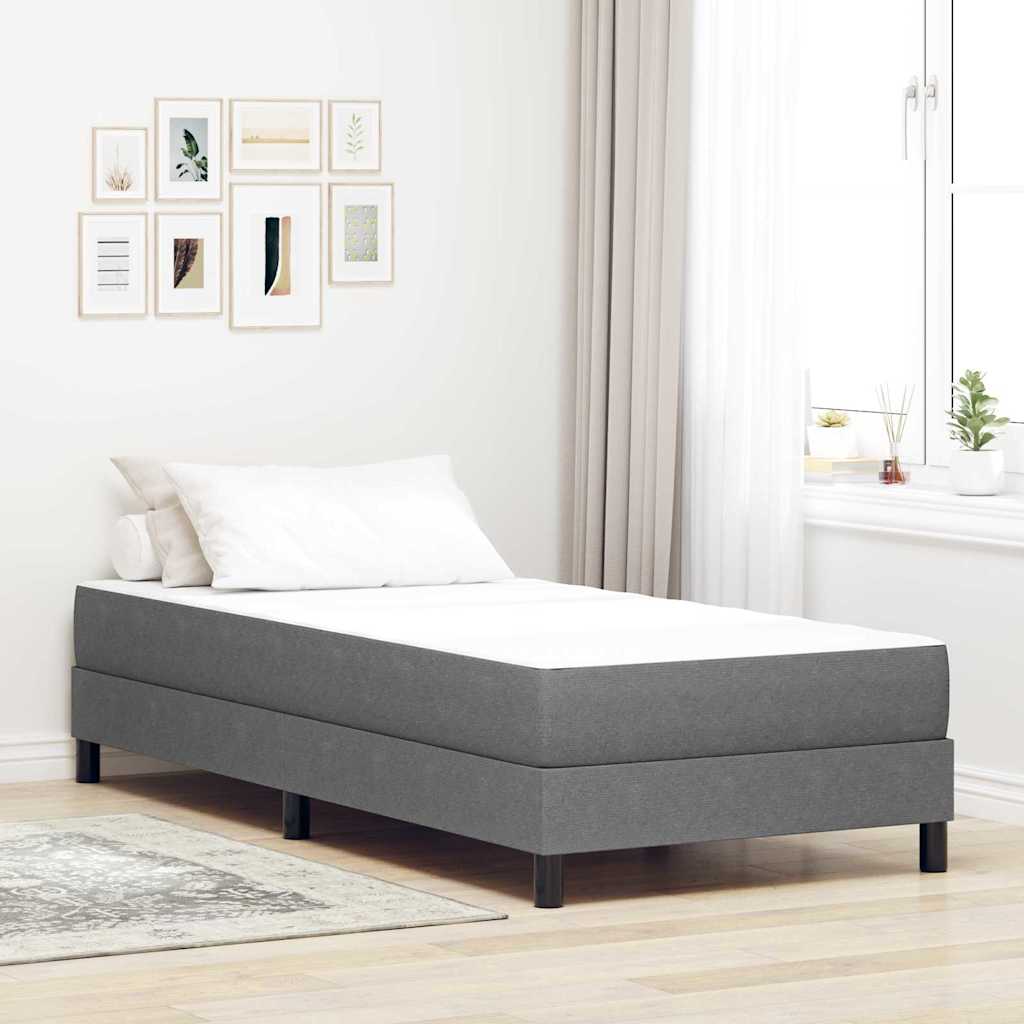 Colchão de Cama com colchão Cinzento-claro 100 x 200 cm tecido