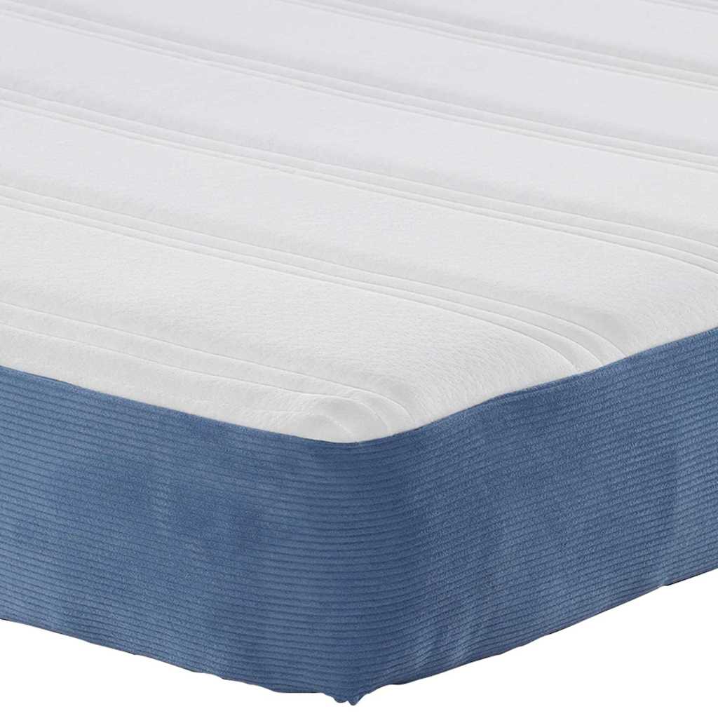 Colchão de Cama com colchão Azul 100 x 200 cm tecido