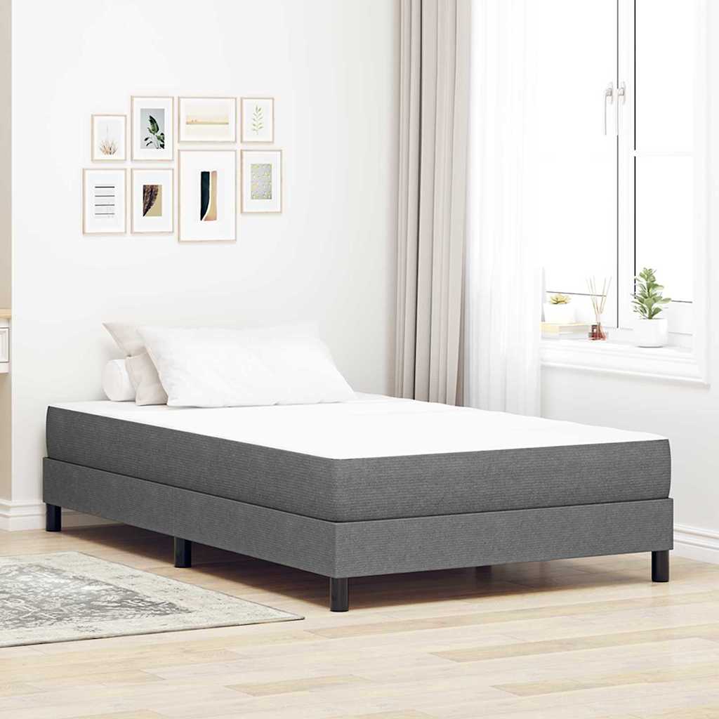 Colchão de Cama com colchão Cinzento-claro 120 x 200 cm tecido