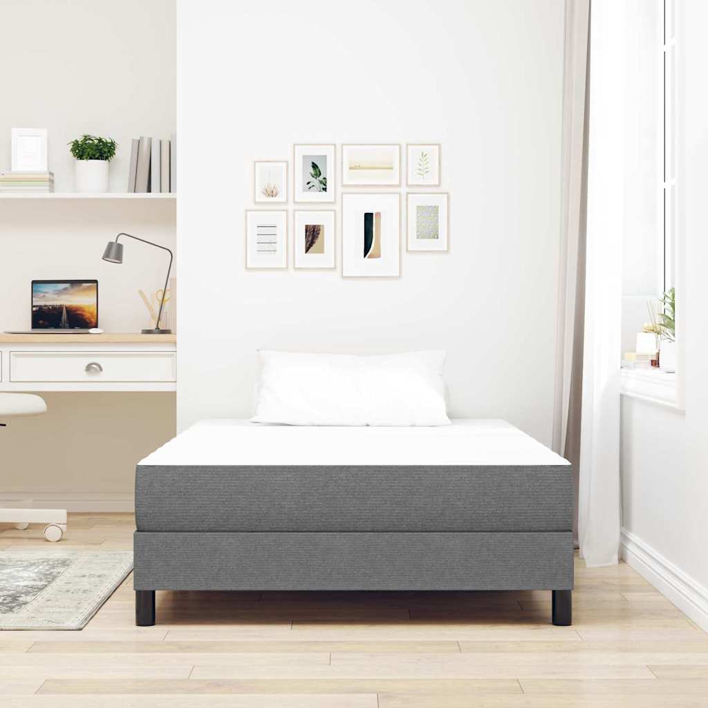 Colchão de Cama com colchão Cinzento-claro 120 x 200 cm tecido