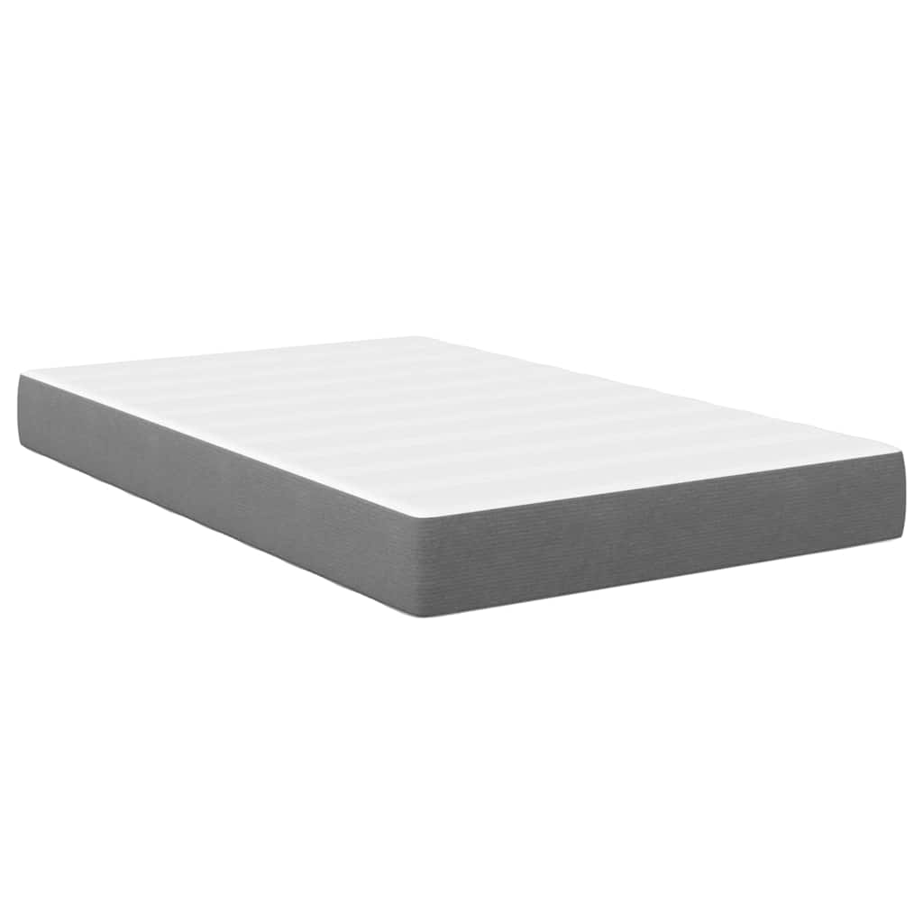 Colchão de Cama com colchão Cinzento-claro 120 x 200 cm tecido