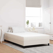 Colchão de Cama com colchão Creme 120 x 200 cm tecido