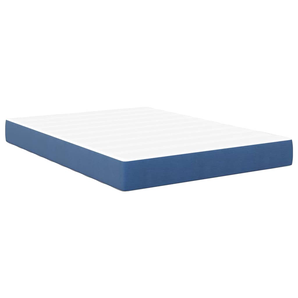 Colchão de Cama com colchão Azul 140 x 190 cm tecido