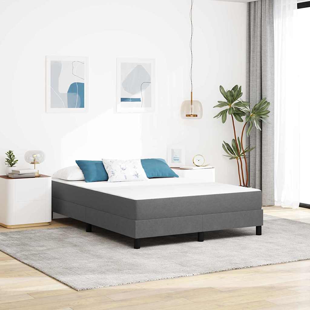 Colchão de Cama com colchão Cinzento-claro 140 x 200 cm tecido