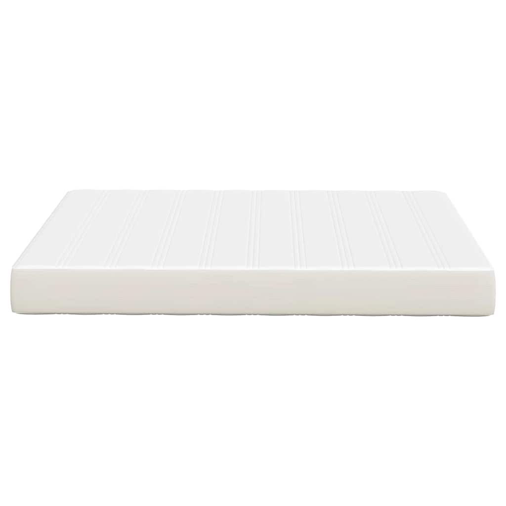 Colchão de Cama com colchão Creme 140 x 200 cm tecido