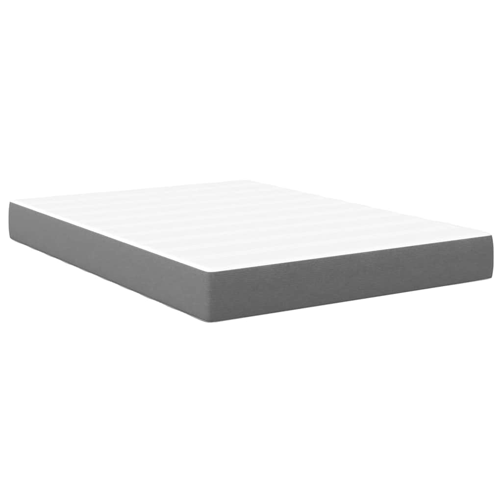 Colchão de Cama com colchão Cinzento-claro 160 x 200 cm tecido