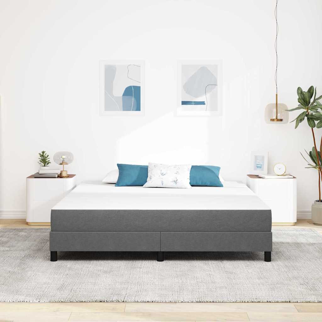 Colchão de Cama com colchão Cinzento-claro 180 x 200 cm tecido