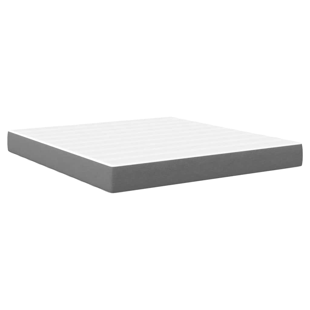 Colchão de Cama com colchão Cinzento-claro 180 x 200 cm tecido