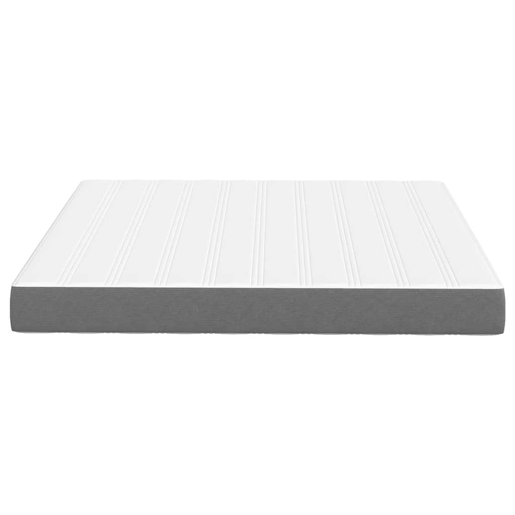 Colchão de Cama com colchão Cinzento-claro 180 x 200 cm tecido