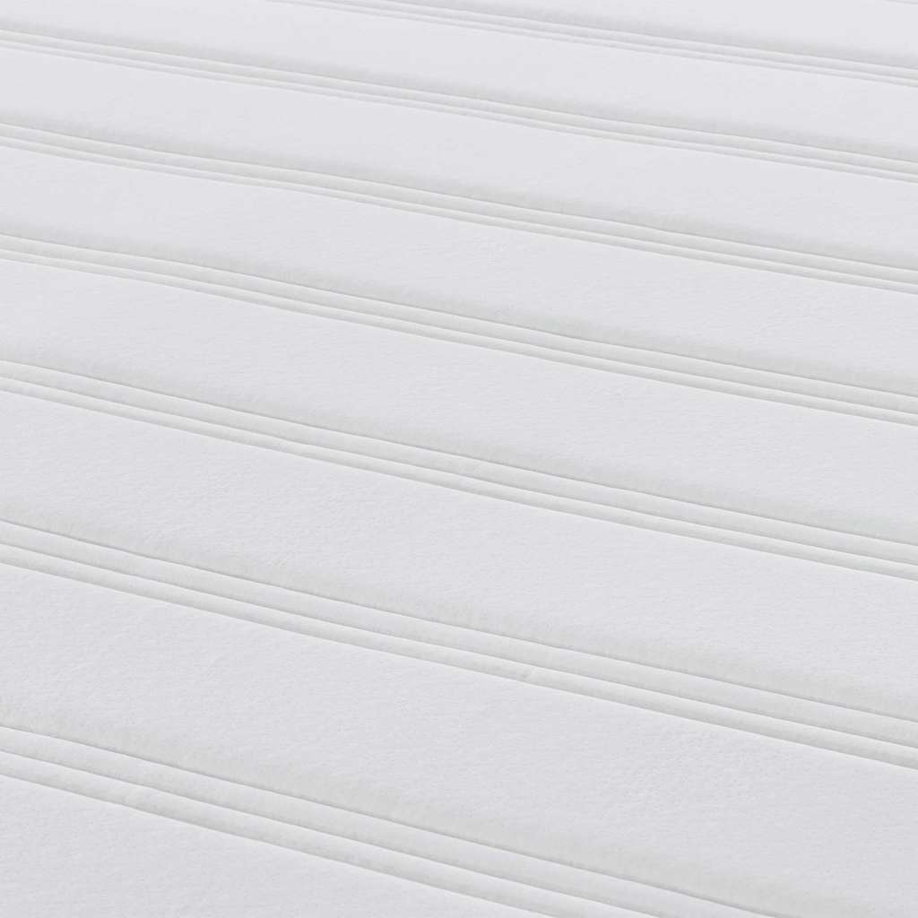 Colchão de Cama com colchão Creme 180 x 200 cm tecido