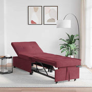 Sofá-Cama Vermelho 194 x 67 x 37 cm tecido