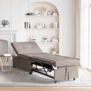 Sofá-Cama Cinzento-acastanhado 194 x 67 x 37 cm tecido
