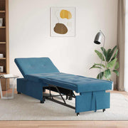 Sofá-Cama Azul 67 x 194 x 38 cm Veludo