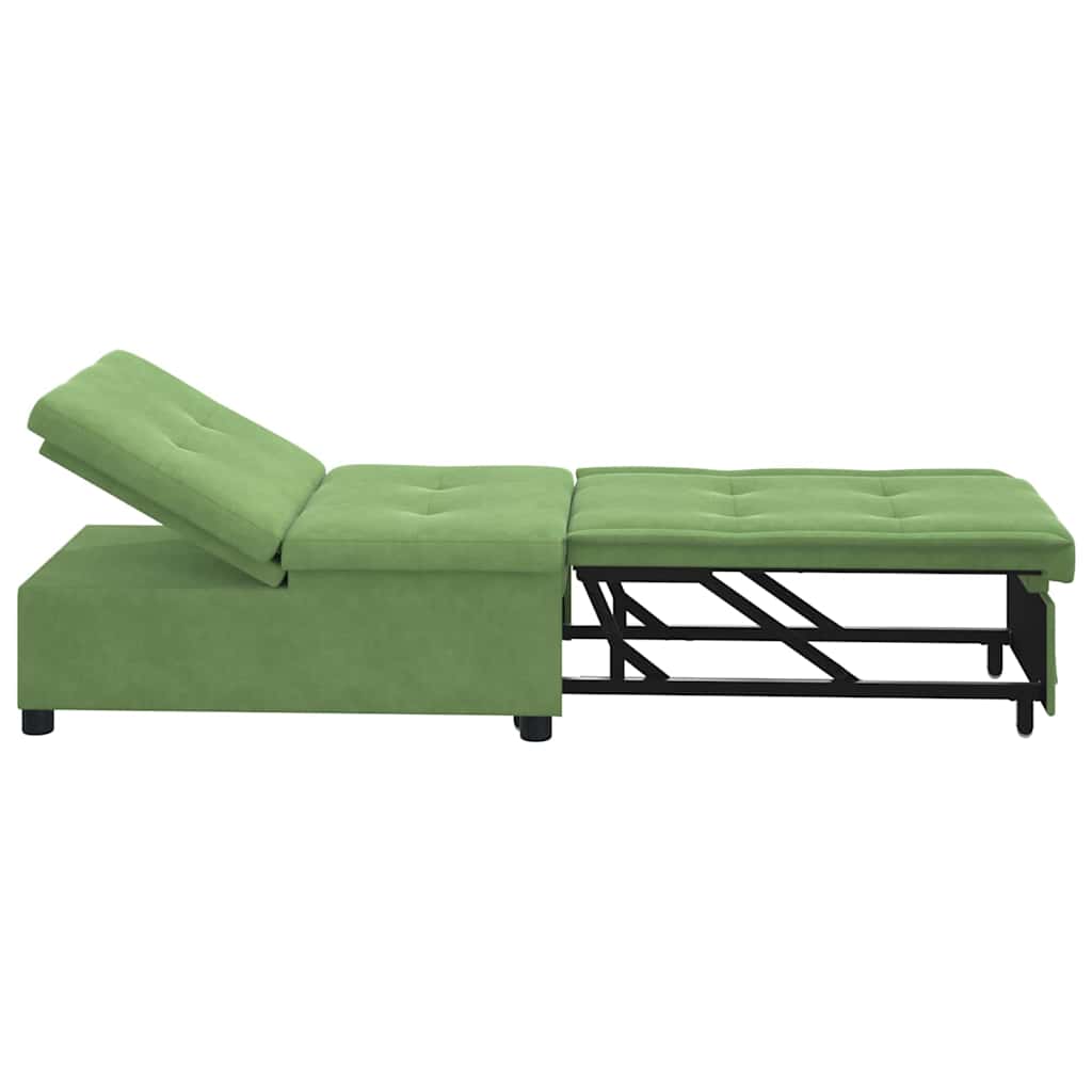 Sofá-Cama Verde claro 67 x 194 x 38 cm Veludo
