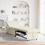 Sofá-Cama Creme 67 x 194 x 38 cm Veludo
