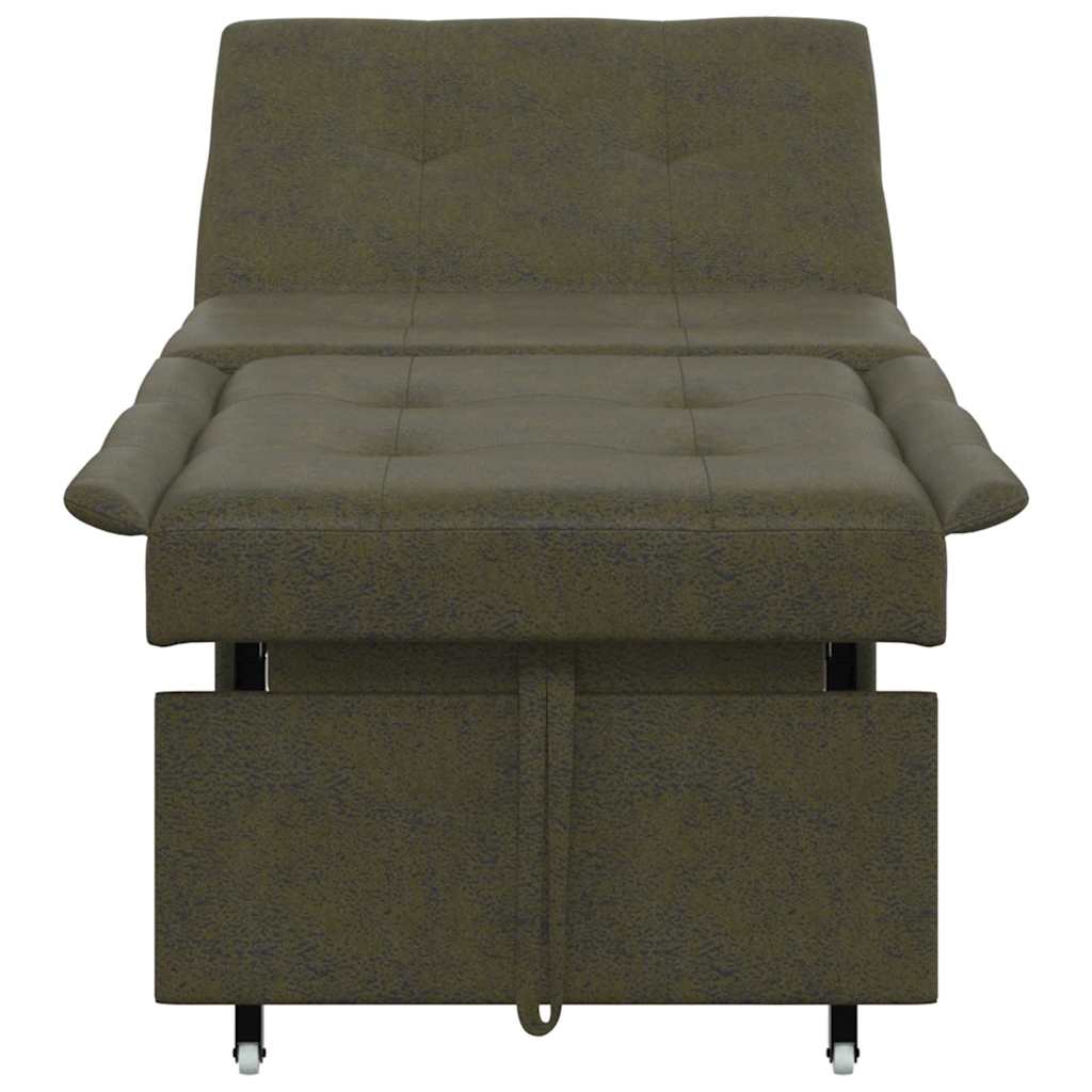 Sofá-Cama Verde exército 67 x 194 x 38 cm