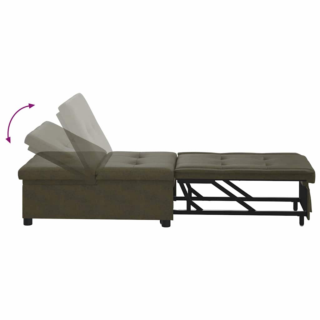 Sofá-Cama Verde exército 67 x 194 x 38 cm