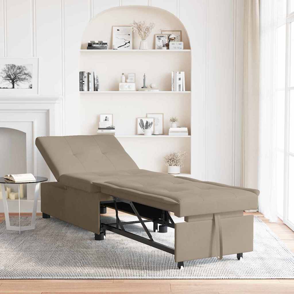 Sofá-Cama Cinzento-acastanhado 67 x 194 x 82 cm Contraplacado