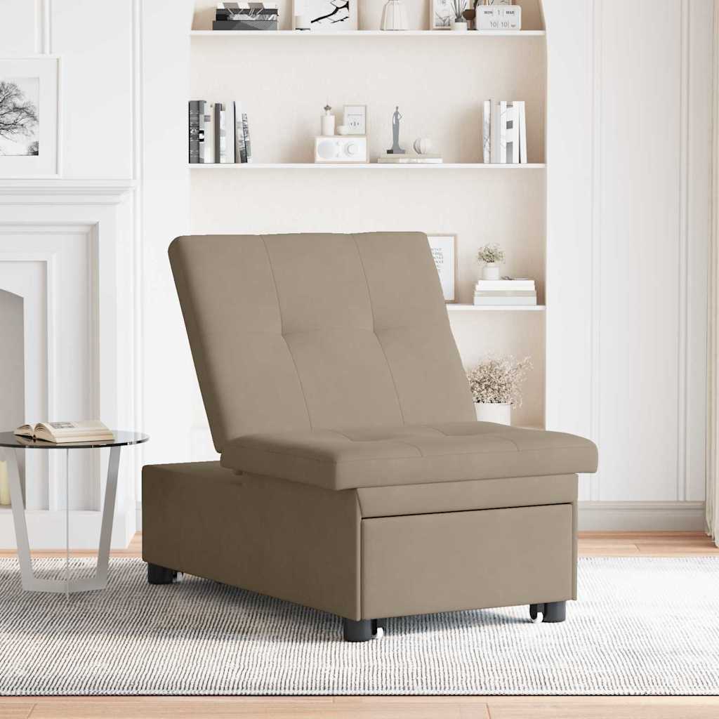 Sofá-Cama Cinzento-acastanhado 67 x 194 x 82 cm Contraplacado