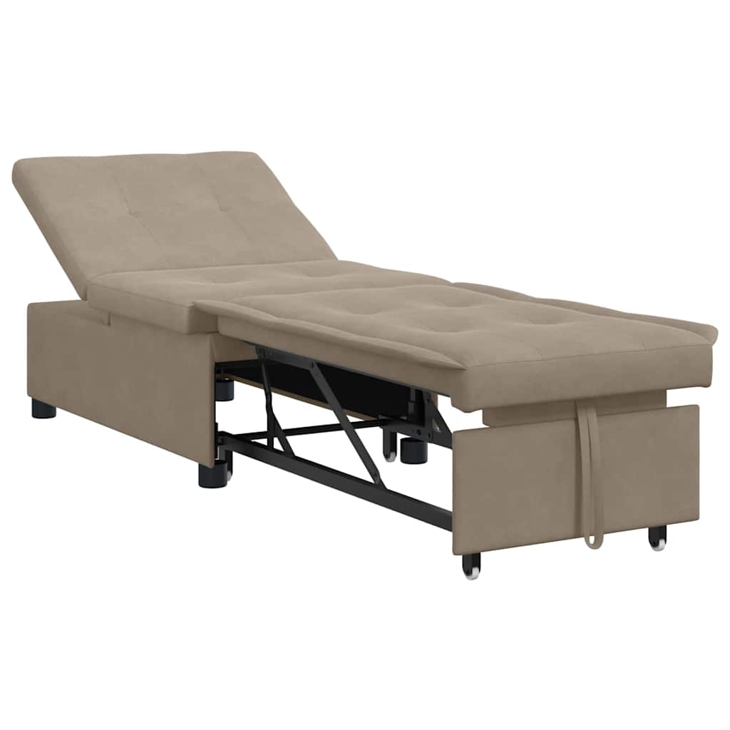 Sofá-Cama Cinzento-acastanhado 67 x 194 x 82 cm Contraplacado