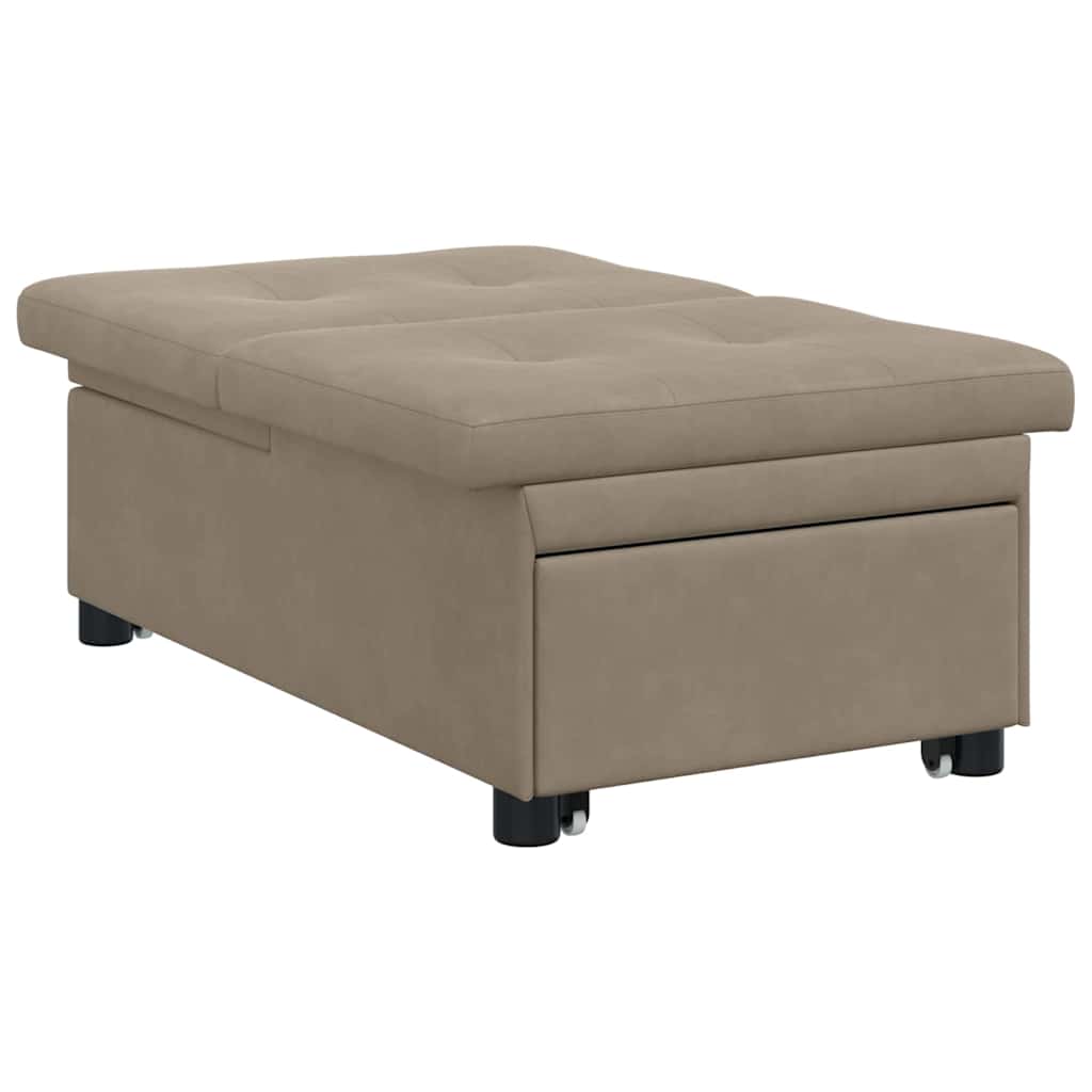 Sofá-Cama Cinzento-acastanhado 67 x 194 x 82 cm Contraplacado