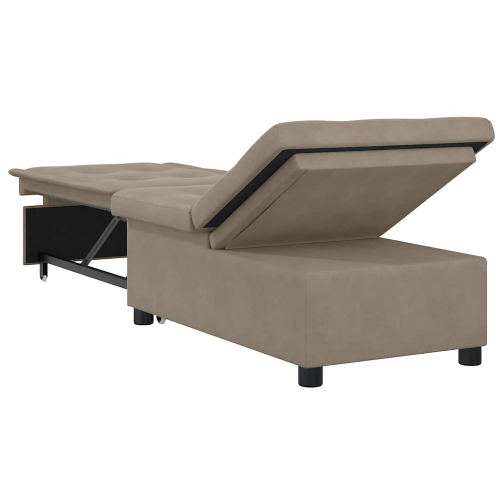Sofá-Cama Cinzento-acastanhado 67 x 194 x 82 cm Contraplacado