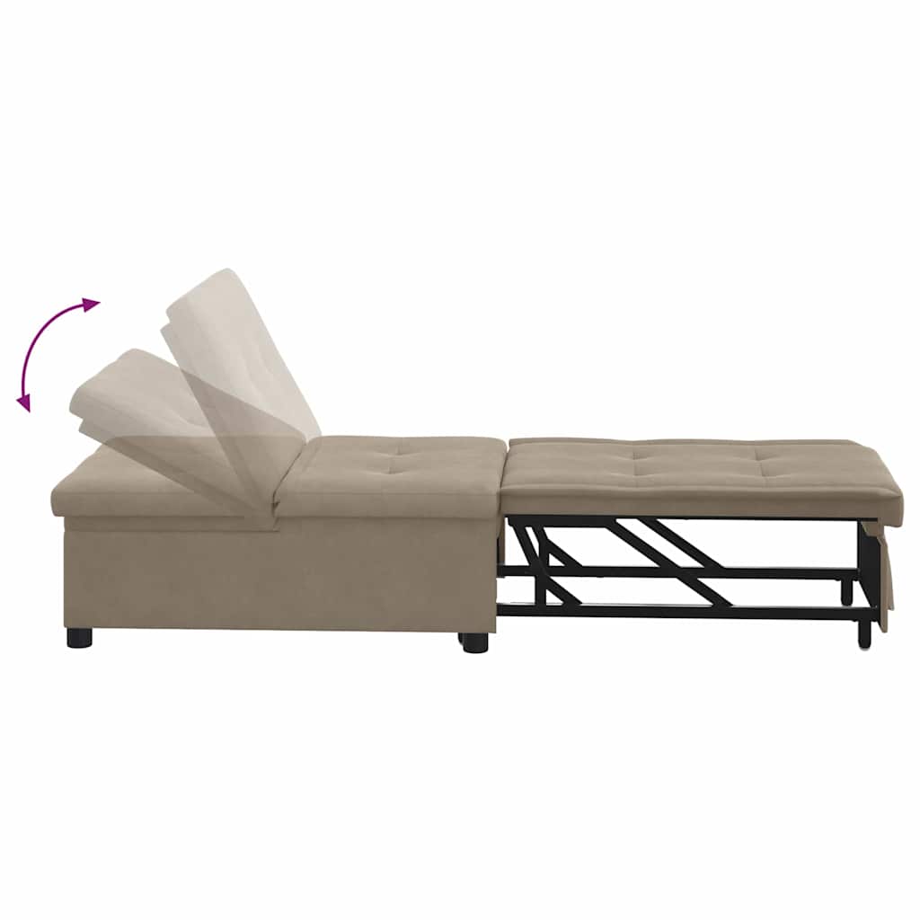 Sofá-Cama Cinzento-acastanhado 67 x 194 x 82 cm Contraplacado