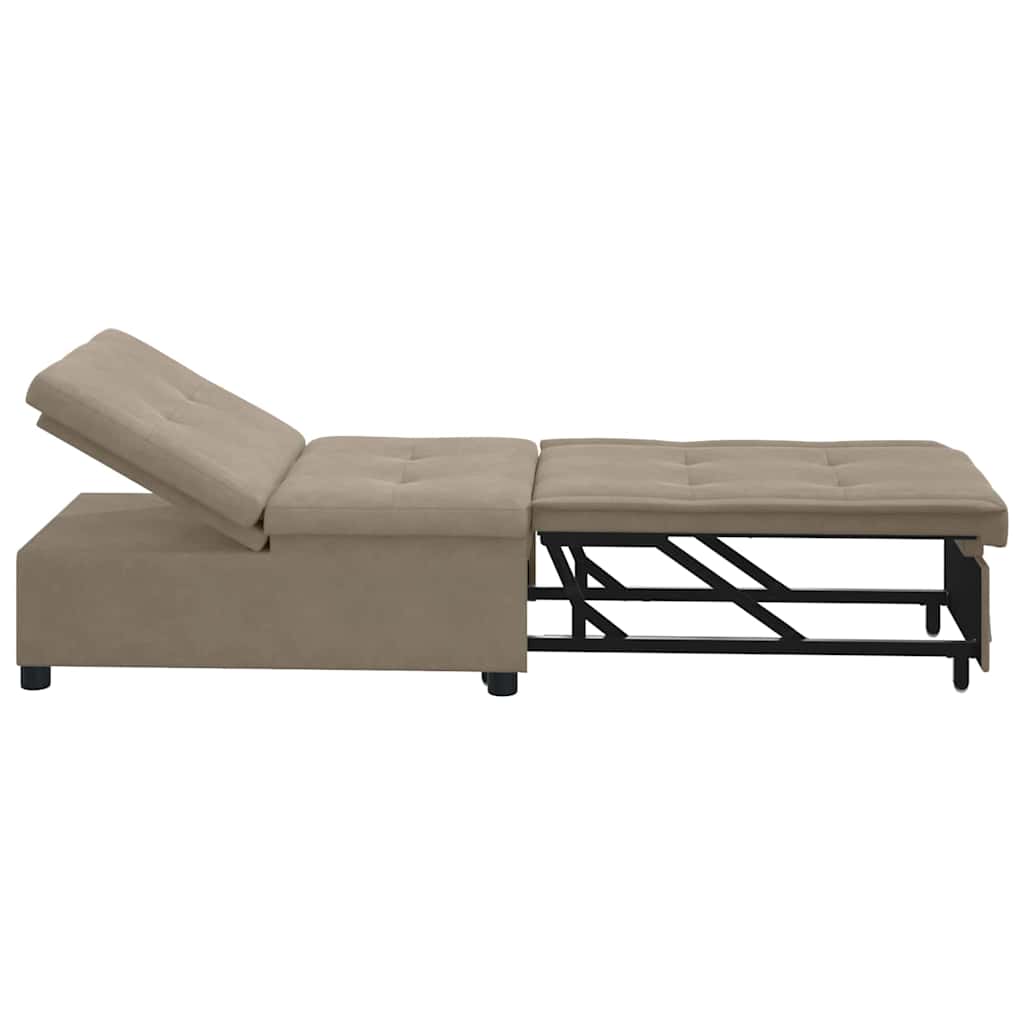 Sofá-Cama Cinzento-acastanhado 67 x 194 x 82 cm Contraplacado